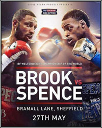 ERROL SPENCE JR. BATTERS AND STOPS KELL BROOK IN 11; CAPTURES IBF WELTERWEIGHT TITLE