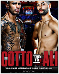 MIGUEL COTTO VS. SADAM ALI COMPLETE UNDERCARD DETAILS