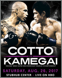 REY VARGAS VS. RONNY RIOS WILL SERVE AS CHIEF SUPPORT TO COTTO VS. KAMEGAI AUGUST 26 CLASH