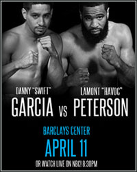 DANNY GARCIA NARROWLY EDGES LAMONT PETERSON TO WIN MAJORITY DECISION