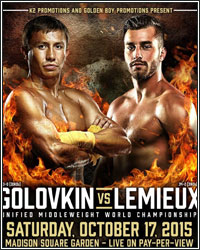 GOLOVKIN VS. LEMIEUX DOES ROUGHLY 150,000 PPV BUYS