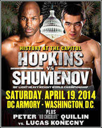 BERNARD HOPKINS DROPS BEIBUT SHUMENOV EN ROUTE TO DOMINANT SPLIT DECISION VICTORY