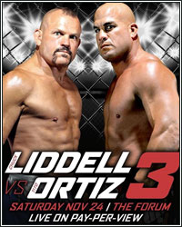 CHUCK LIDDELL VS. TITO ORTIZ 3 UNDERCARD ANNOUNCED