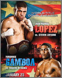 LOPEZ CAPTURES WBO FEATHERWEIGHT TITLE WITH 7TH ROUND TKO OF LUEVANO