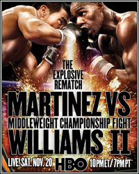 MARTINEZ ANNIHILATES WILLIAMS WITH ONE-PUNCH 2ND ROUND KNOCKOUT