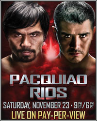 MANNY PACQUIAO RETURNS TO FORM WITH DOMINANT UNANIMOUS DECISION VICTORY OVER BRANDON RIOS