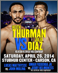 KEITH THURMAN GETS 3RD ROUND TKO AFTER JULIO DIAZ SUFFERS RIB INJURY