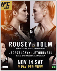 HOLLY HOLM DOMINATES AND KNOCKS OUT RONDA ROUSEY IN ROUND 2; CAPTURES UFC WOMEN'S BANTAMWEIGHT CHAMPION