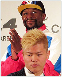 FLOYD MAYWEATHER TO FACE TENSHIN NASUKAWA AT RIZIN 14 ON NEW YEAR'S EVE